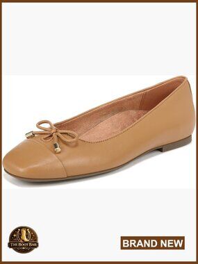 Women's Ballet Flats Leather Square Toe Orthotic Support Walking Shoes